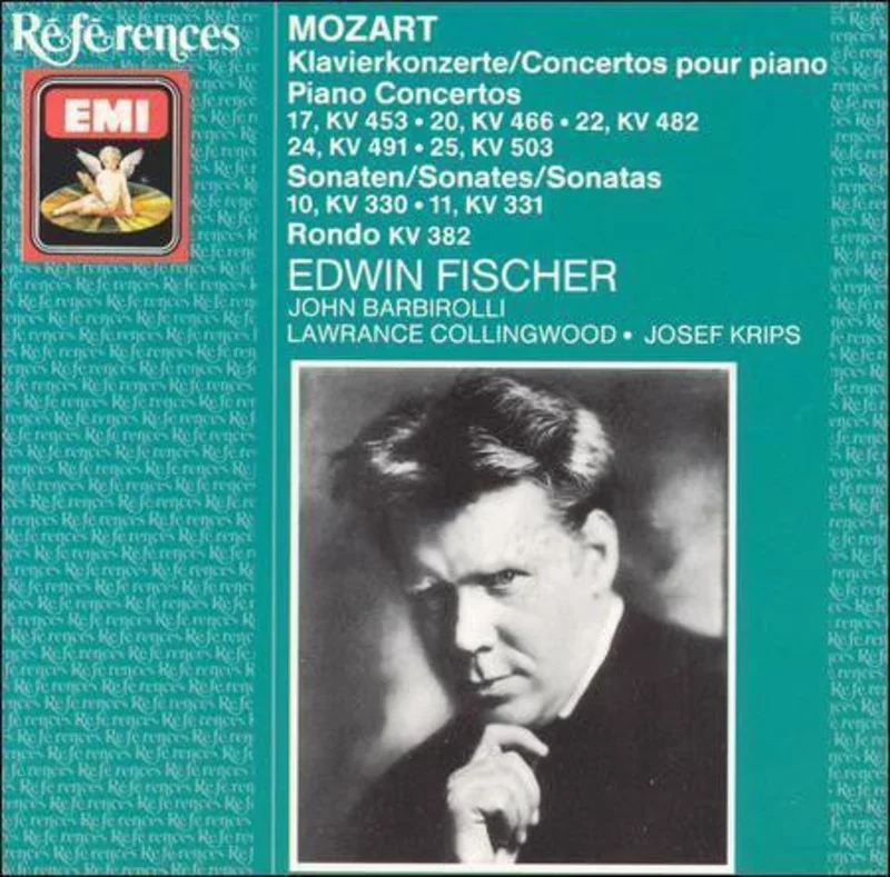 Wolfgang Amadeus Mozart, Edwin Fischer, Sir John Barbirolli, Lawrance Collingwood, Josef Krips - Klavierkonzerte: 17, KV 453  20, KV 466  22, KV 482  24, KV 491  25 KV 503 / Sonaten: 10, KV 330  11, KV 331 / Rondo KV 382 (CD)