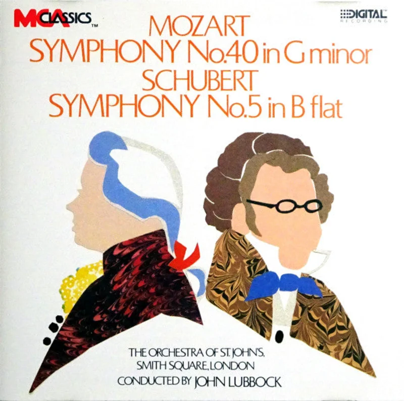 Wolfgang Amadeus Mozart / Franz Schubert, The Orchestra Of St. John's, John Lubbock - Symphony No. 40 In G Minor - Symphony No. 5 In B Flat (CD)