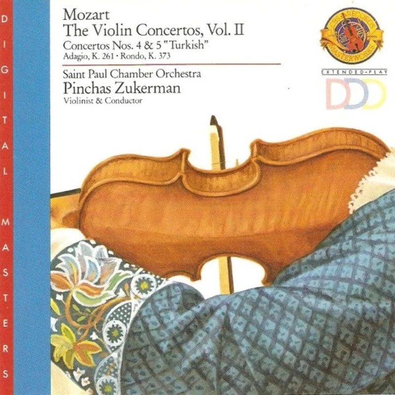Wolfgang Amadeus Mozart - Pinchas Zukerman, The Saint Paul Chamber Orchestra - The Violin Concertos, Vol. II,  No. 4 & 5, K 261, Rondo K 373 (CD)