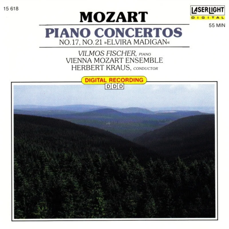 Wolfgang Amadeus Mozart - Vilmos Fischer, Herbert Kraus, Wiener Mozart Ensemble - Piano Concertos No.17, No.21 Elvira Madigan (CD)