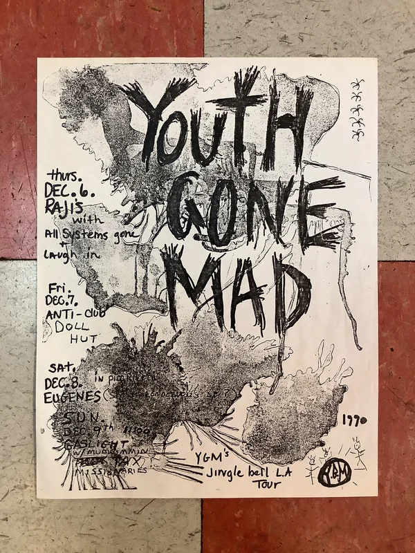 Youth Gone Mad Los Angeles Tour - 1990 (Poster)